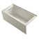 Underscore® 60" x 30" Rectangular Alcove Soaking Bathtub with Slotted Overflow and Integral Apron