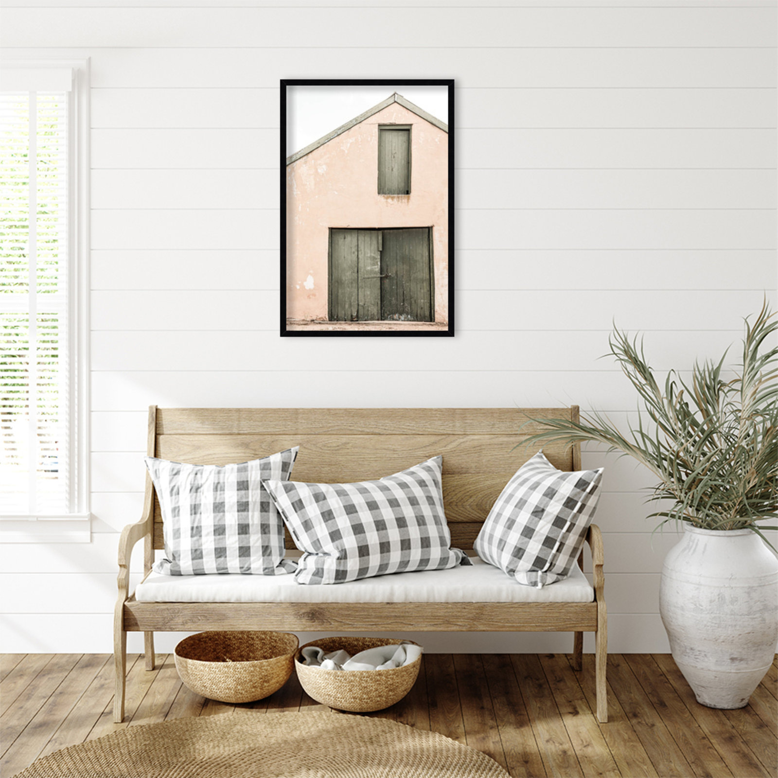 Pineland "Karoo Farm House" Print, Black, 33" H x 23" W