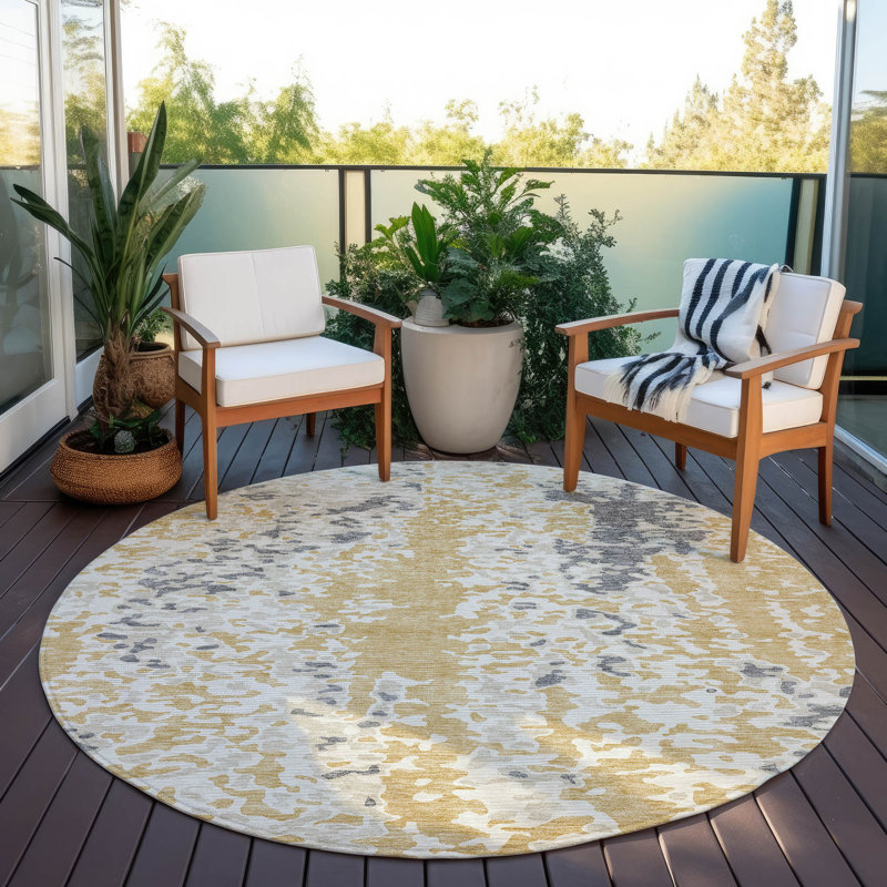 Tapis antidérapant Aleg, Rond 8 pi