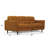 Camel Leather Sofa (Assembled)