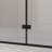 Shower Door  - 1/4"(6Mm) Tempered Glass, Matte Black Aluminum Frame Material, Explosion Proof Film-122071511