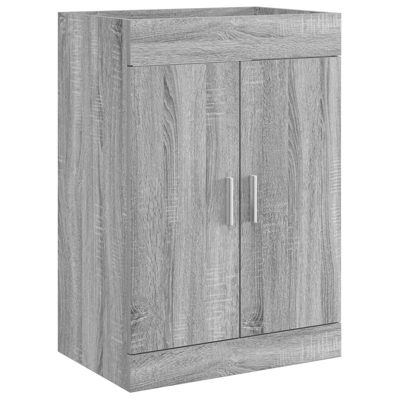 56cm Bathroom Vanity Base Only, Grey Sonoma