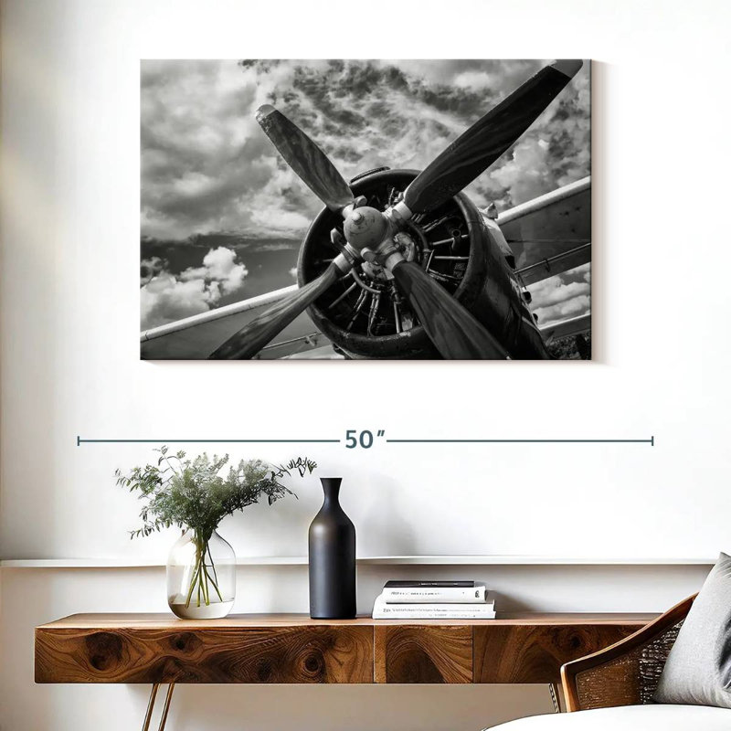Mehar Monochrome Propeller, 26" H x 39" W