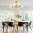 8-Light Modern Sputnik Chandelier with Frosted Glass Shades-537583913-539355809