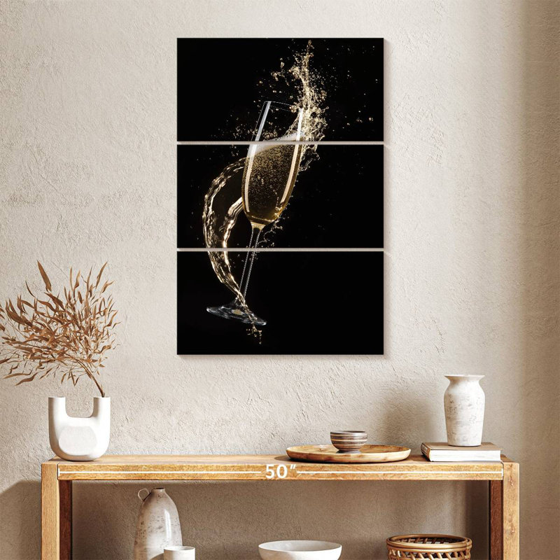 Yarlin Splashing Champagne, 65" H x 42" W