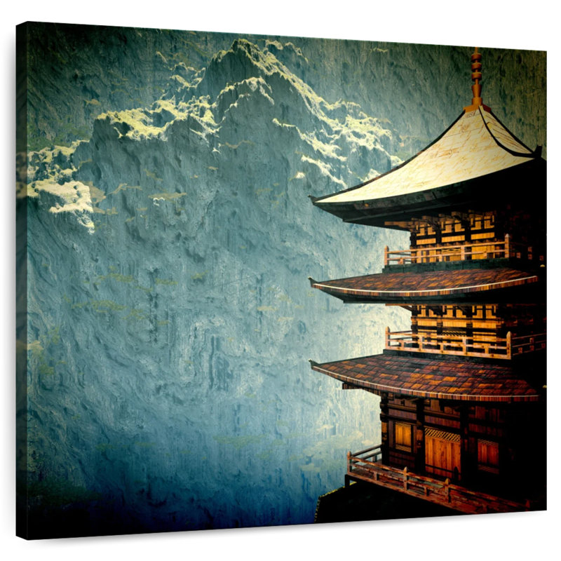 Temple bouddhiste zen Adella, H 24 po x l 24 po