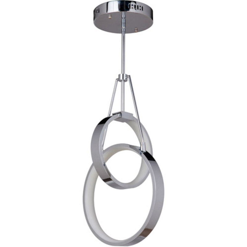 Aliyonna Single 2-Light LED Unique Geometric Chandelier