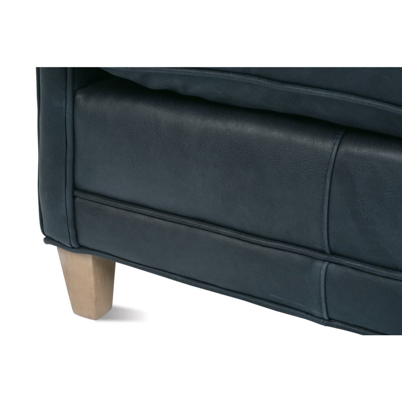 Springfield Nubuck Armchair, Slate Leather (KL230-04)