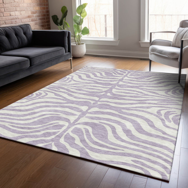 Tapis intérieur / extérieur mauve Solstice , 9 pi x 12 pi