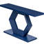 Console chic pour le salon avec pieds en forme de hexagone et couloir en placage de sapin