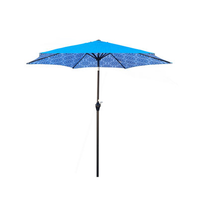 9Ft Umbrella Ice Pattern + Blue