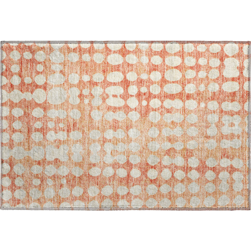 Tapis corail Prisco lavable à la machine de qualité supérieure, Rectangle 1 pi 8 po x 2 pi 6 po