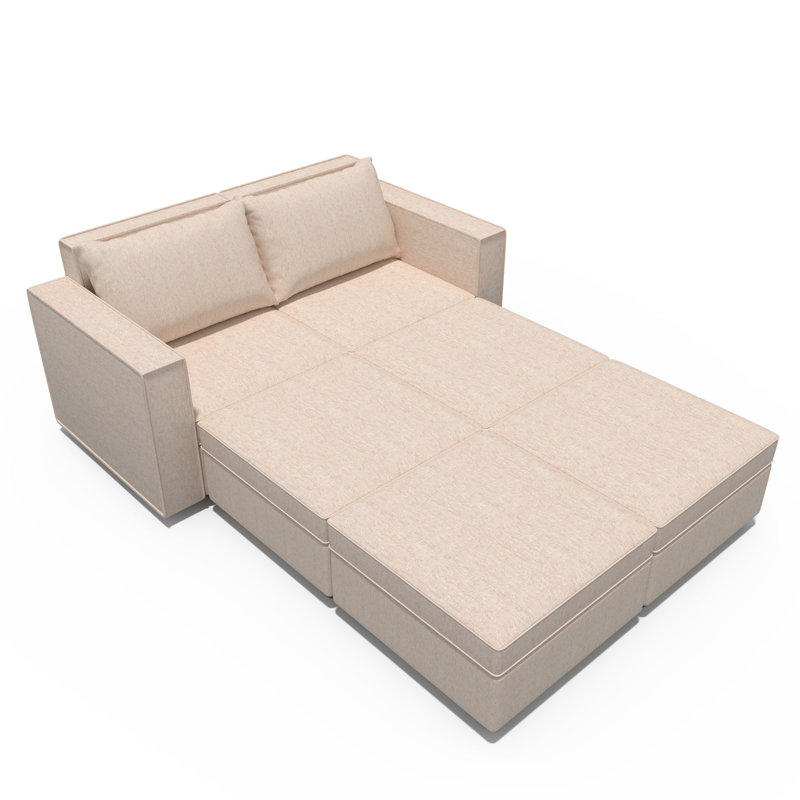Canapé modulaire rembourré avec rangement 6 pièces Weimer