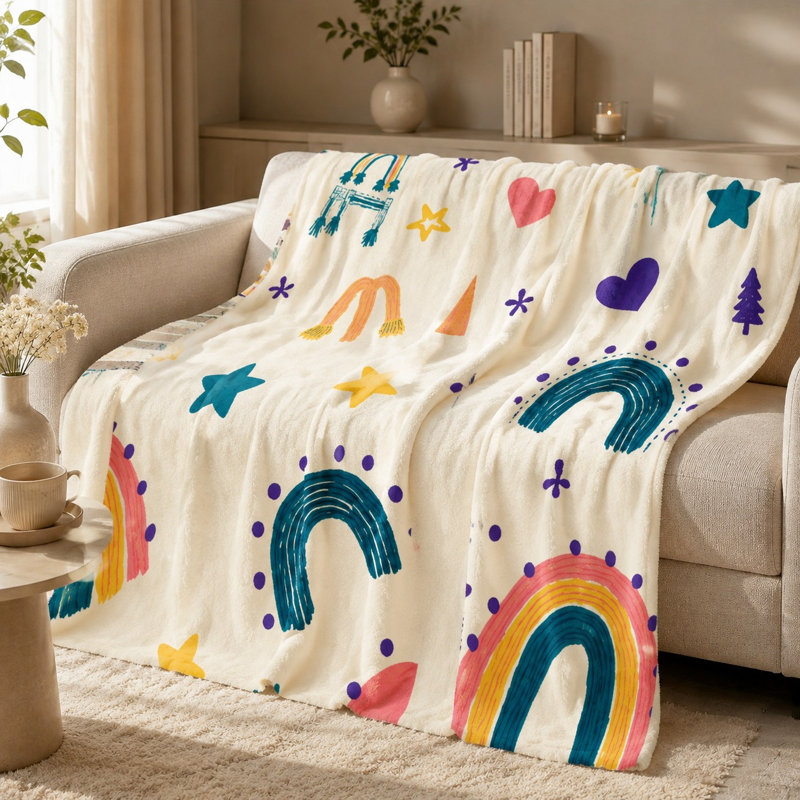 Jeté douillet en flanelle Cozy, L 80 po x l 60 po