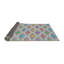 Tapis gris/bleu/rouge à motifs-96188933