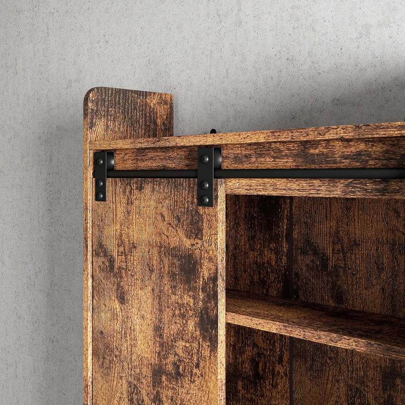 Armoire de rangement au-dessus de la toilette, Brun rustique