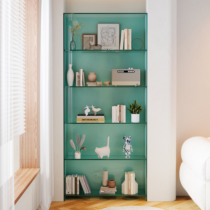 Bibliothèque en acrylique, Vert clair