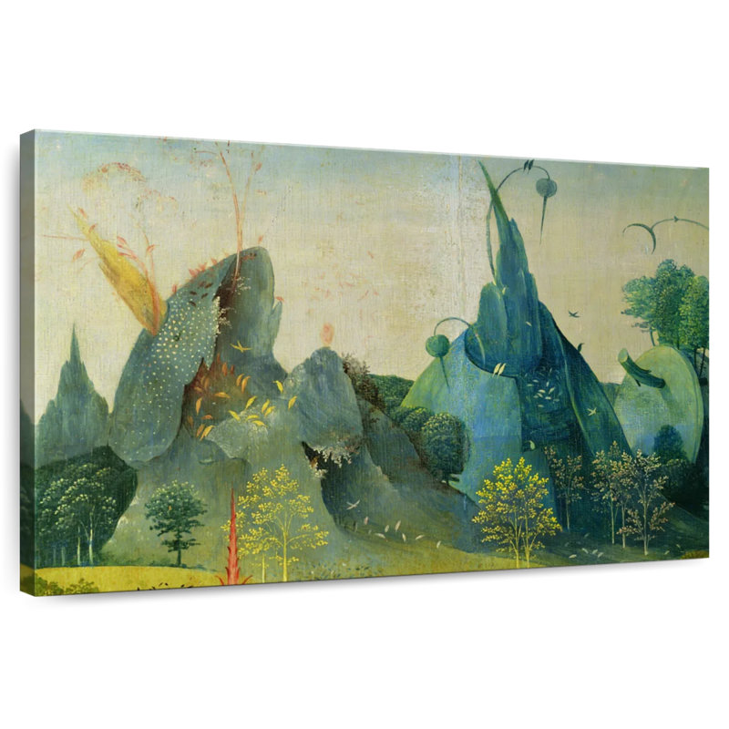 Kelan, le jardin des délices terrestres II, H 32 po x l 48 po