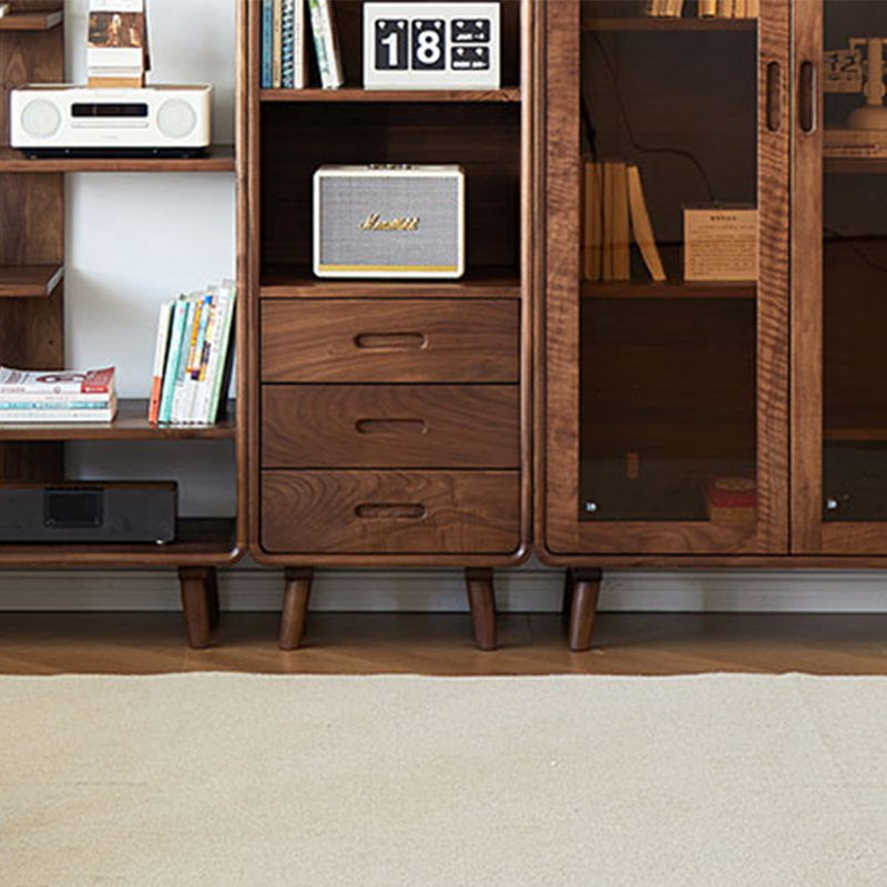 American style solid wood practical bookcase