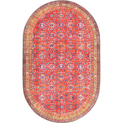 Tapis oriental rouge Ellizabeth