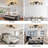 Ceiling Fans With Lights And Remote,39.3" Kitchen Ceiling Fan,360° Rotatable Lampheads Bladeless Black Fandelier Flush Mount Ceiling Fans For Bedroom Dining Room Living Room(6 Speed, Timing)