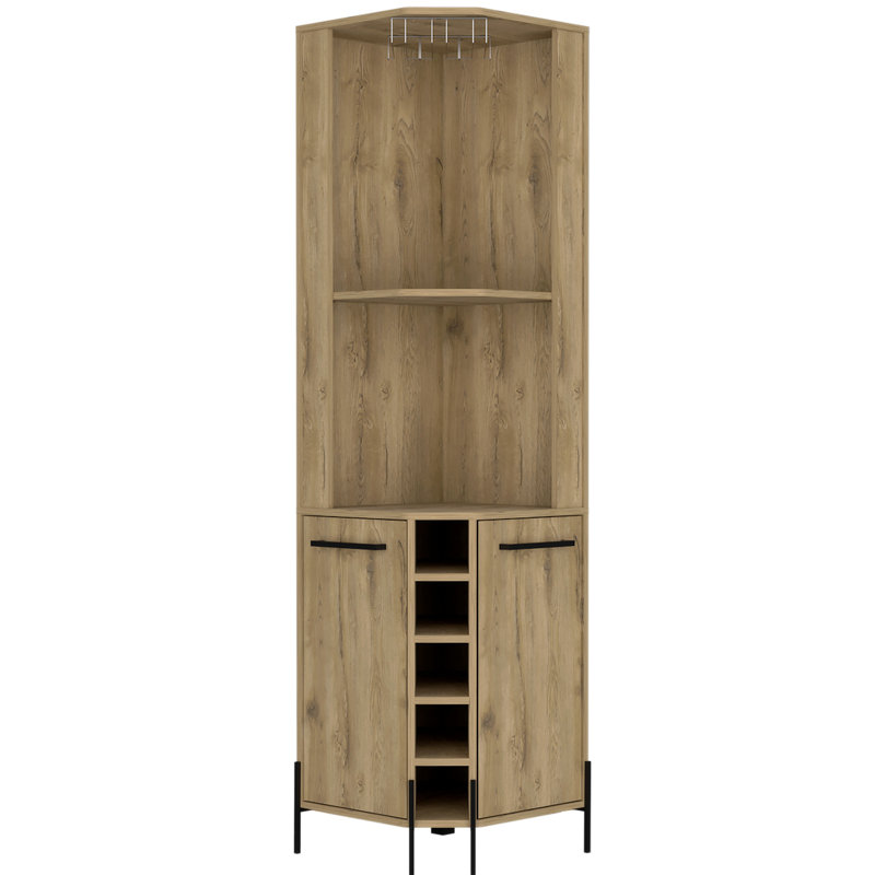 Wine Bottle & Glass Rack Beige