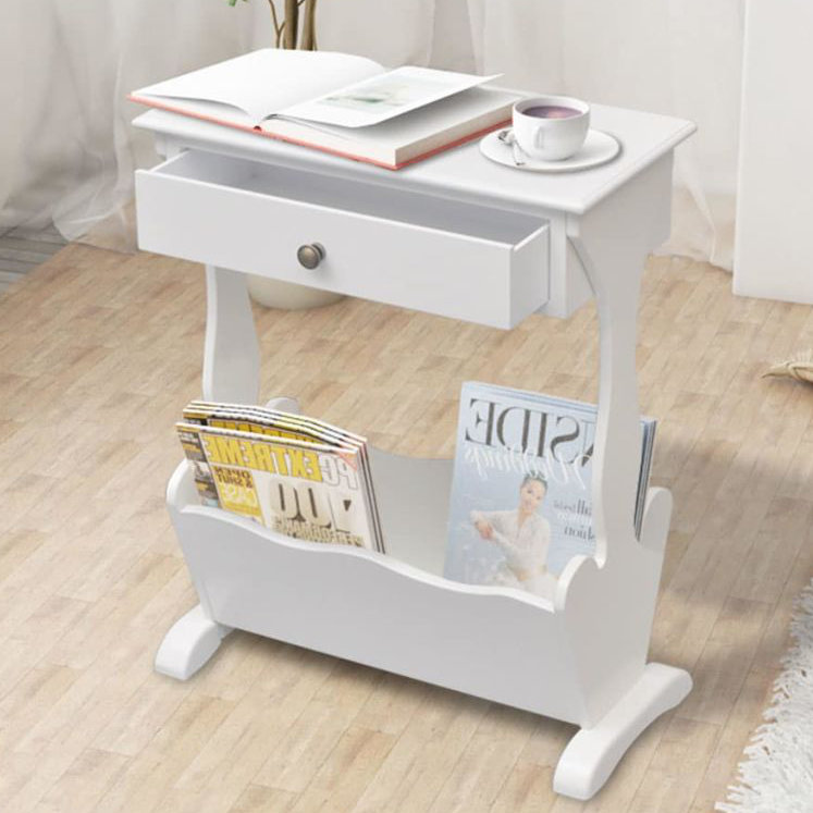 Ayleen Wood Free Standing Magazine Rack