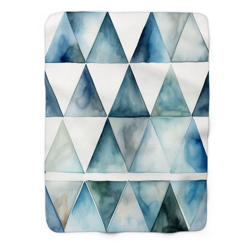 Geometric Flow - 1 Piece Premium Blanket, 50" W x 60" L