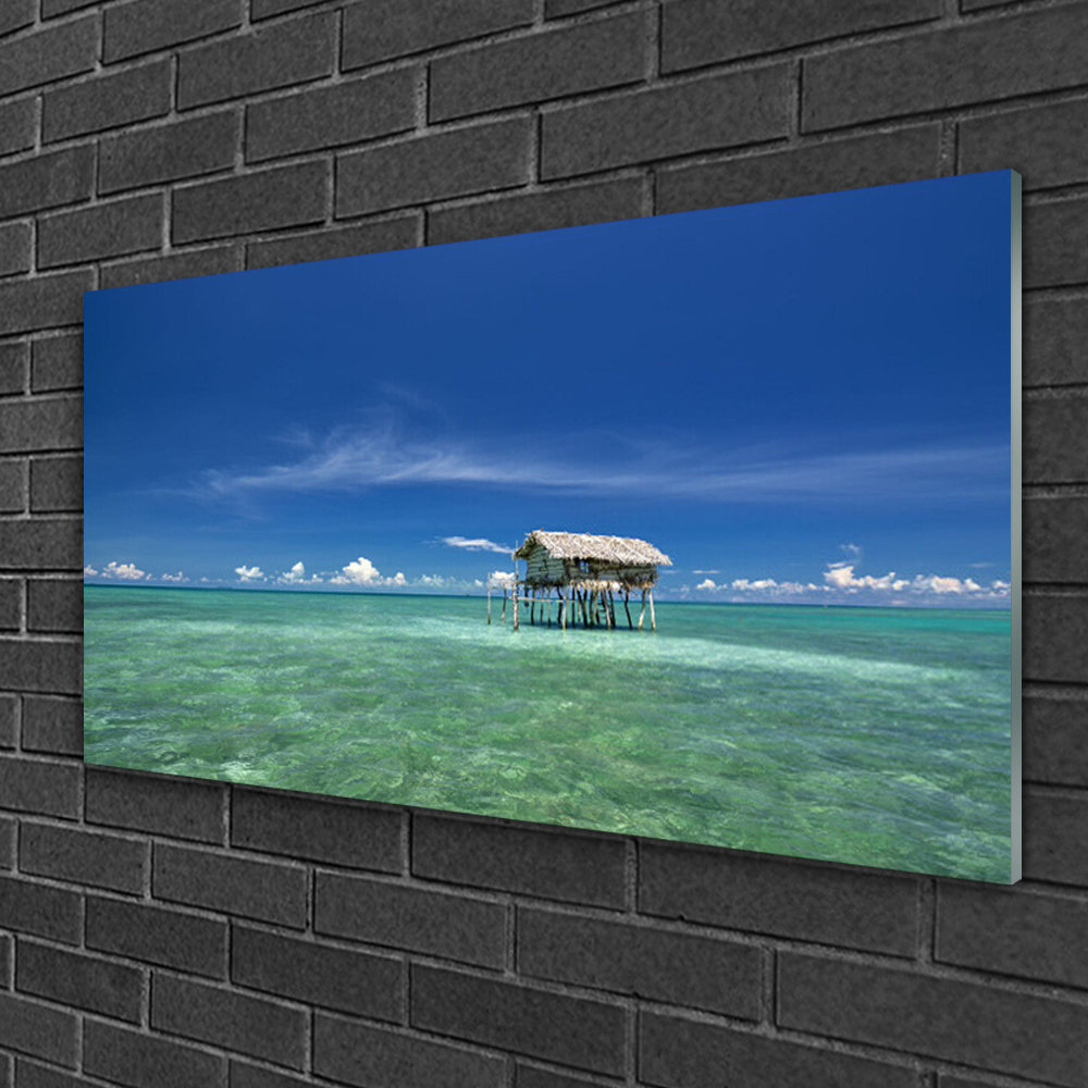 Glasbild Landscape Sea