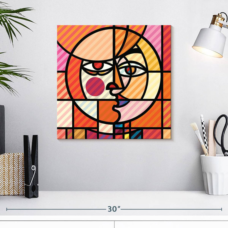 Cubist Sun Lark Manor™ Leisha Cubist Sun Face | Wayfair