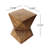 Concrete Side Table With Abstract Fascination - Lightweight Look Accent Feature