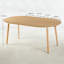 Table extensible, table de salle à manger, table de bureau, table basse, pieds en bois, plateau en bois aggloméré, couleur chêne (100/140 / 180x100x75cm)-129449581-129449584