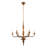 6-light French Chandelier With Brass Gold