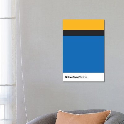 Golden State Warriors Basketball by Avesix - Wrapped Canvas Print