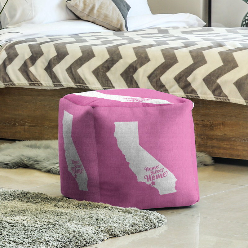 Repose-pieds à cubes los angeles the home, Rose