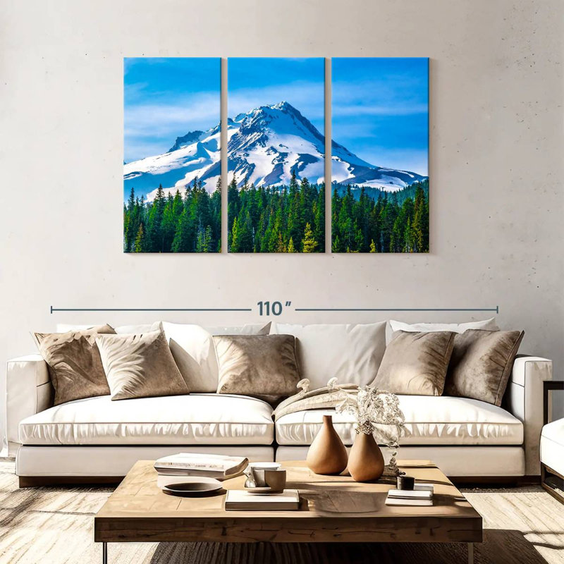 Alvord Blue Sky Over Mount Hood, 48" H x 74" W