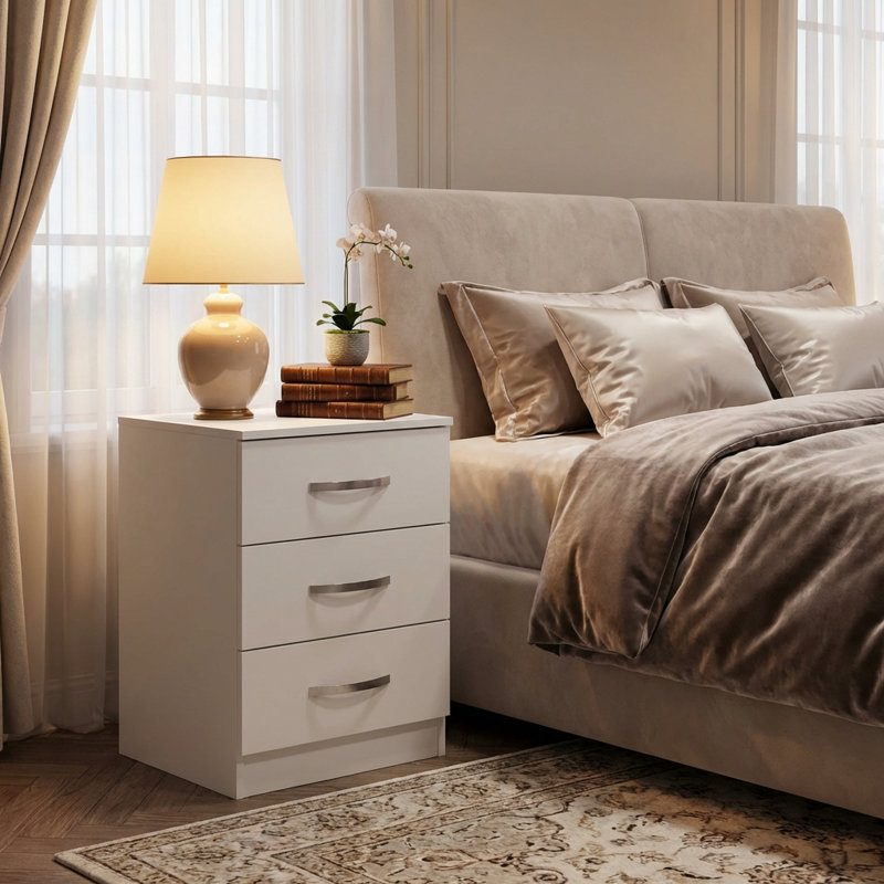 Paddington 39.5cm W Particle Board Bedside Table
