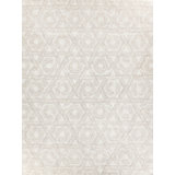 Caprice Geometric Handmade Tufted Wool/Cotton Beige/Ivory Area Rug