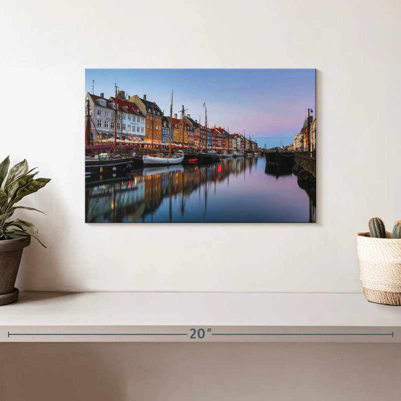 Nouveau port Tergel Nyhavn, H 8 po x l 12 po