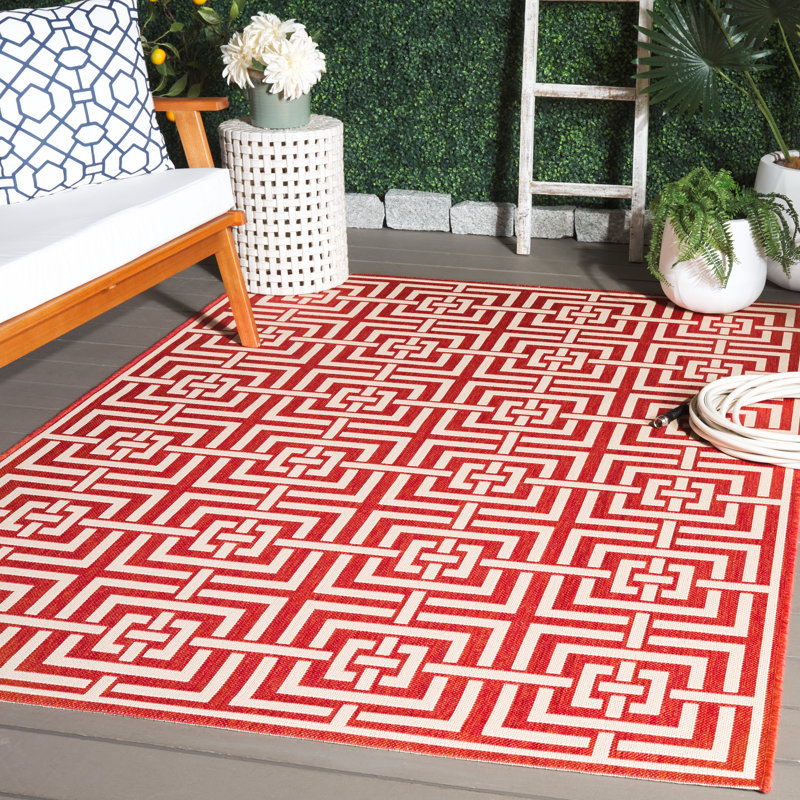 Tapis d'intérieur / extérieur Carovella, Rectangle 5 pi 3 po x 7 pi 6 po