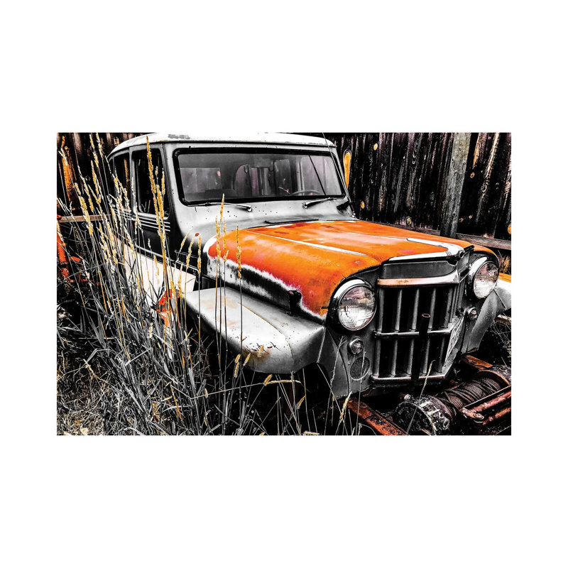 Willys Rust II 1 Piece Wrapped Canvas Wall Art, 30.48cm H x 45.72cm W x 1.905cm D