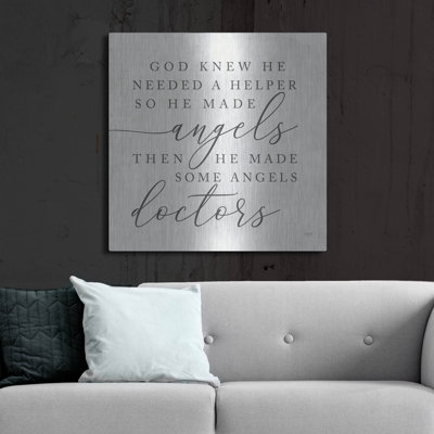 «God Made Angel Doctors» par Lux + Me Designs, art mural
