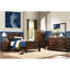 Lit simple traditionnel en cerisier brun, rehaussant le décor de votre chambre à coucher - Lit en cerisier, style classique-518504351