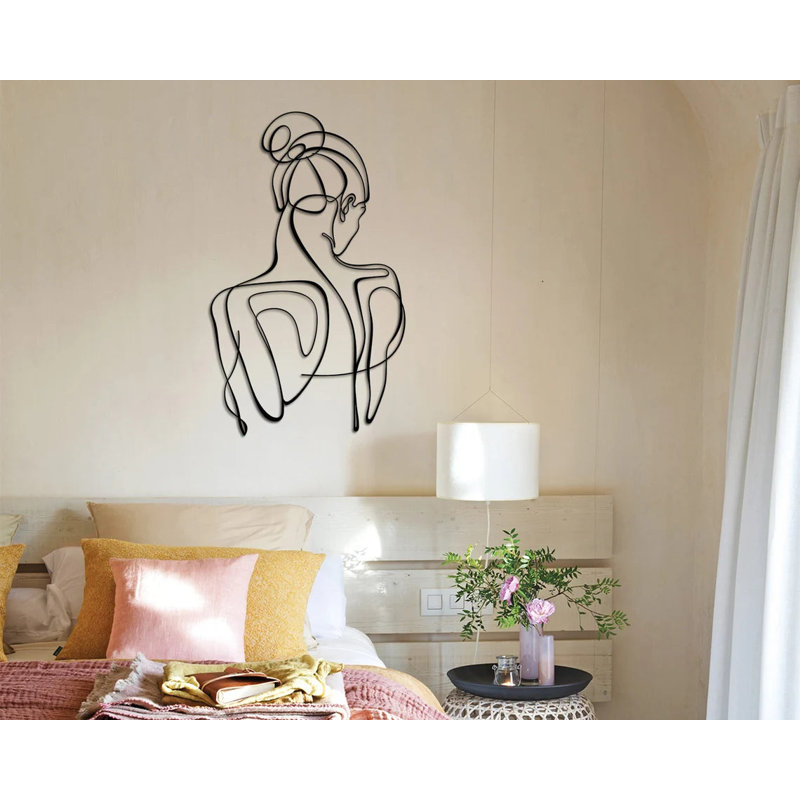 Bagent People Wall Decor on Metal, 90cm H x 49cm W x 3cm D