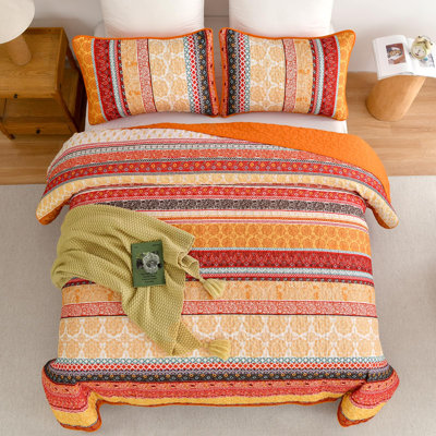 Ensemble de courtepointe 3 pièces Boho