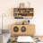 55.12" Modern Minimalist Light Wood Color Shelf with Hanging Rod-126597329