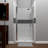 Swinging 32" x 66" Hinged Semi-Frameless Shower Door-42574441-42574442