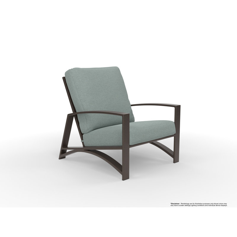 Arc Outdoor Lounge Chair, Cast Lagoon, Copper Creek