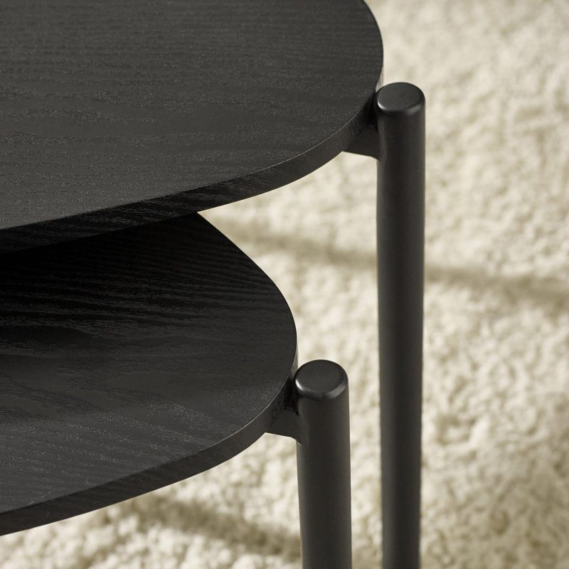 Taniyha Three Leg Coffee Table, Black
