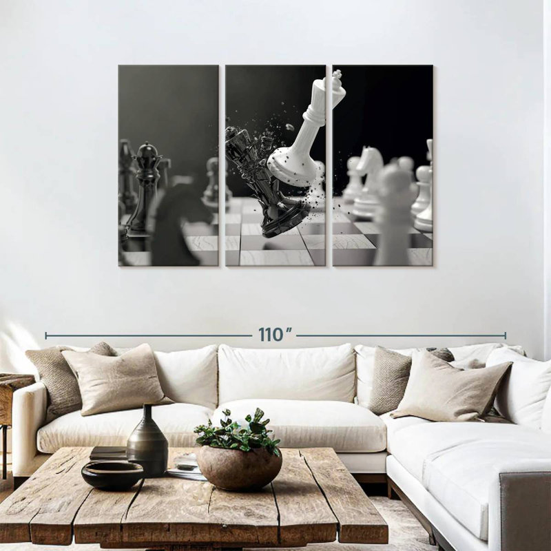 Senne Chess Battle, 48" H x 74" W